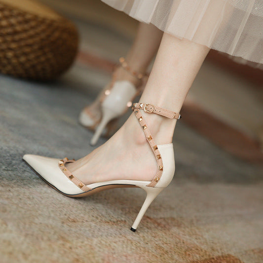 Elegante Rivet-High Heels von Andrea Serena