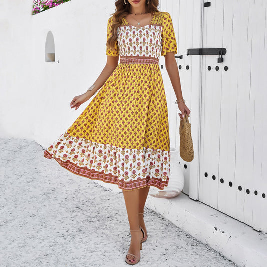 Sommerkleid von Andrea Serena im Boho-Stil mit Print