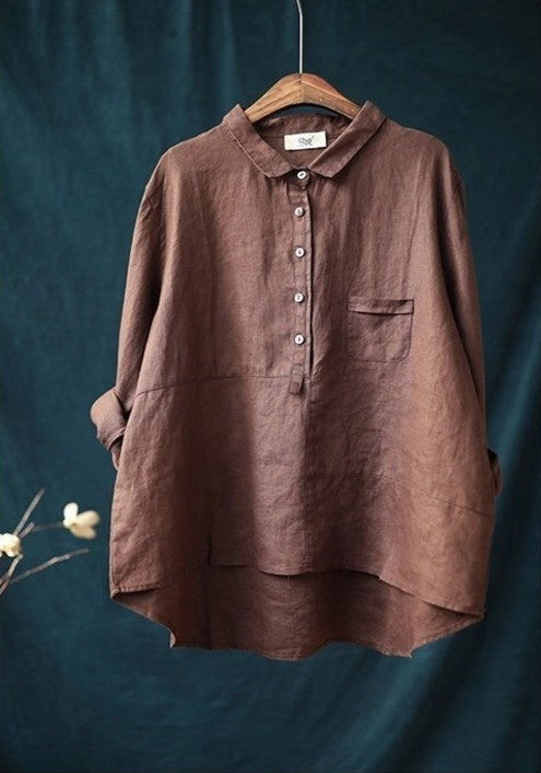 Andrea's™ | Langärmliges Shirt in Unifarbe