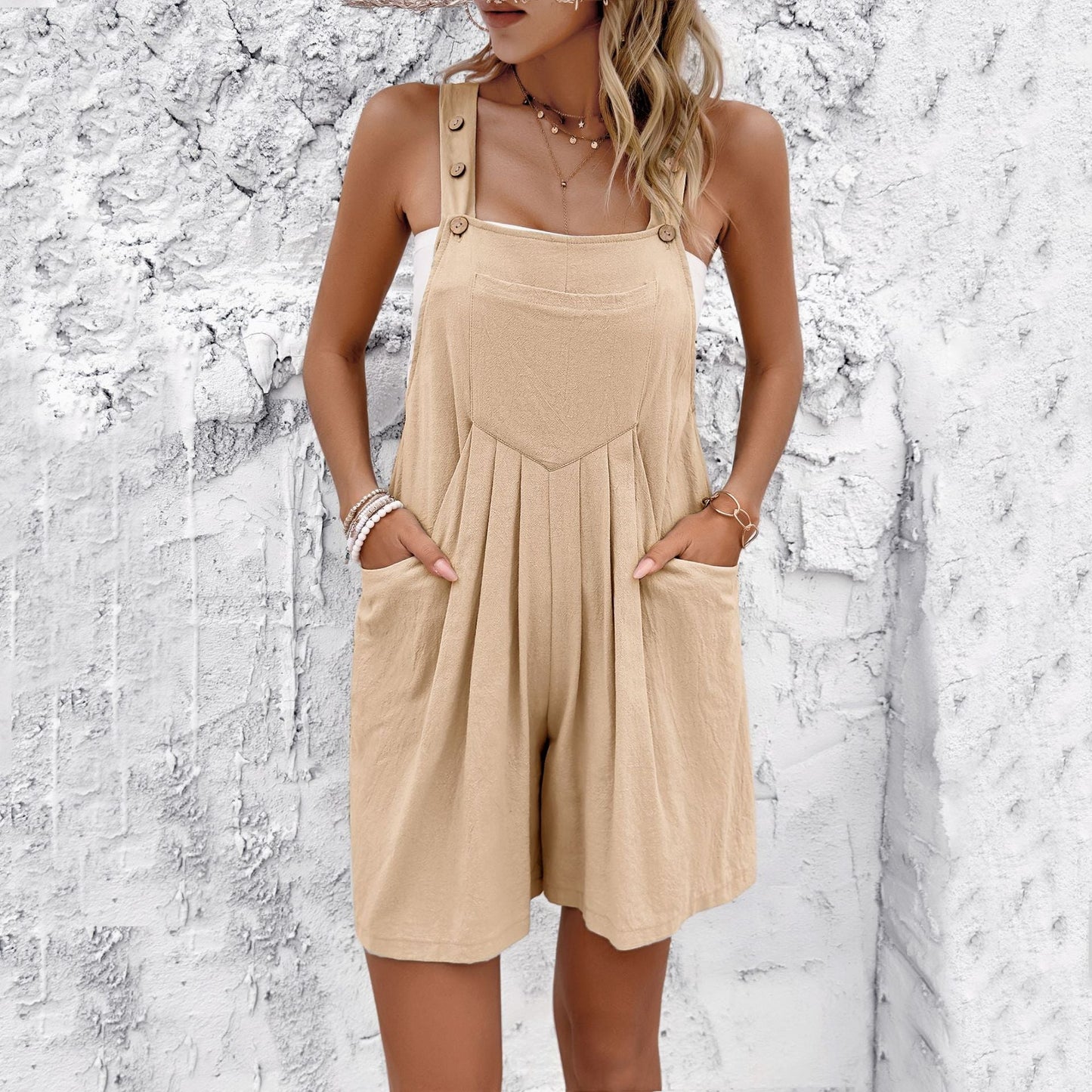 Pinterest-Inspired Andrea Serena Short Jumpsuit