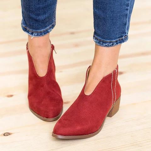 Andrea's™ | Modische Damenstiefel aus Leder mit Fransen