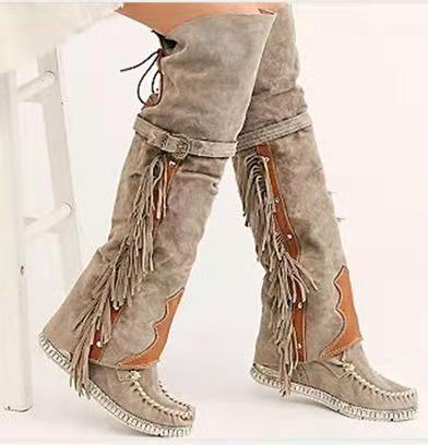 Andrea's™ | Damenstiefel mit Fransen