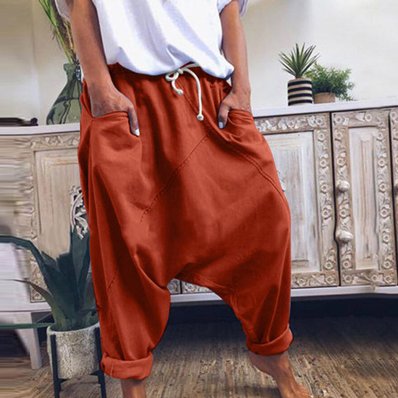 Andrea's™ | Weite Hose mit tiefem Schritt