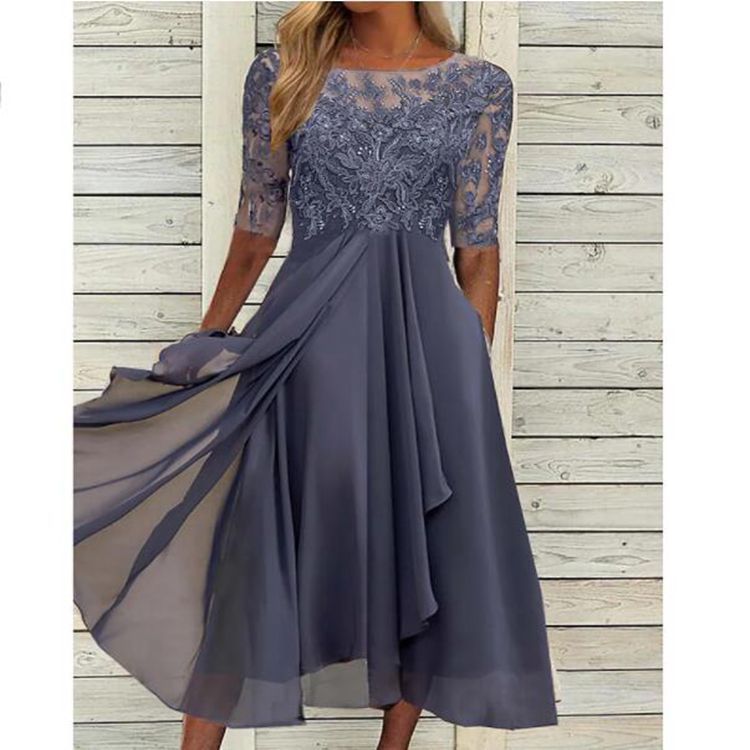 Andrea's™ | Chiffonspitzenkleid