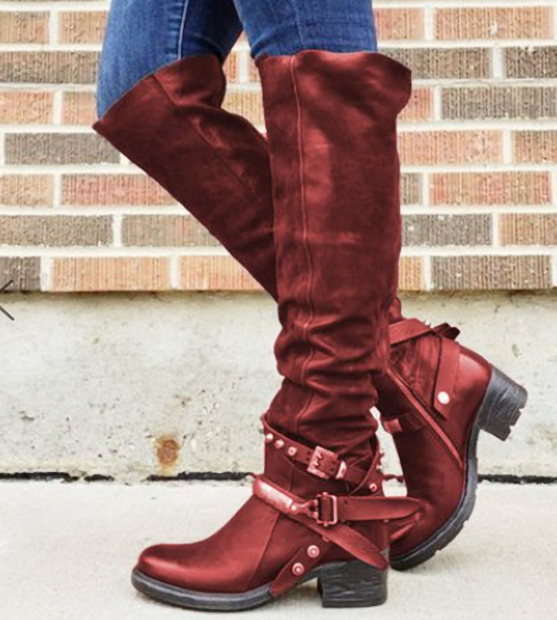Andrea's™ | Damen-Boots mit Schnallendetail