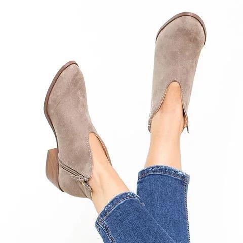 Andrea's™ | Modische Damenstiefel aus Leder mit Fransen