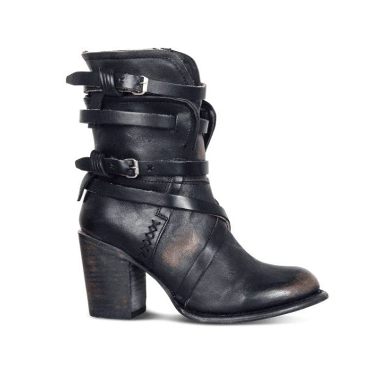 Andrea's™ | Stiefeletten mit Riemendetails