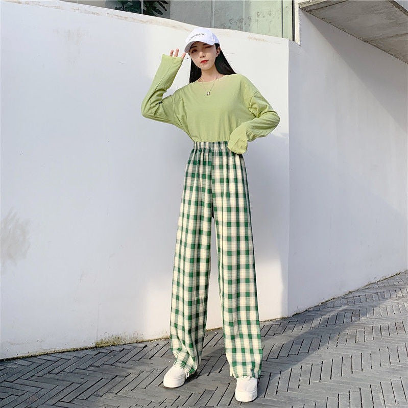 Andrea's™ | Lässige Karierte Weitbein-Hose