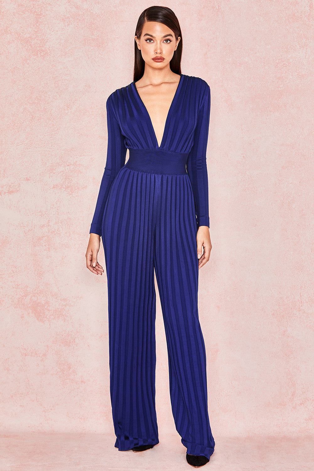 Andrea's™ | Jumpsuit mit tiefem V-Ausschnitt