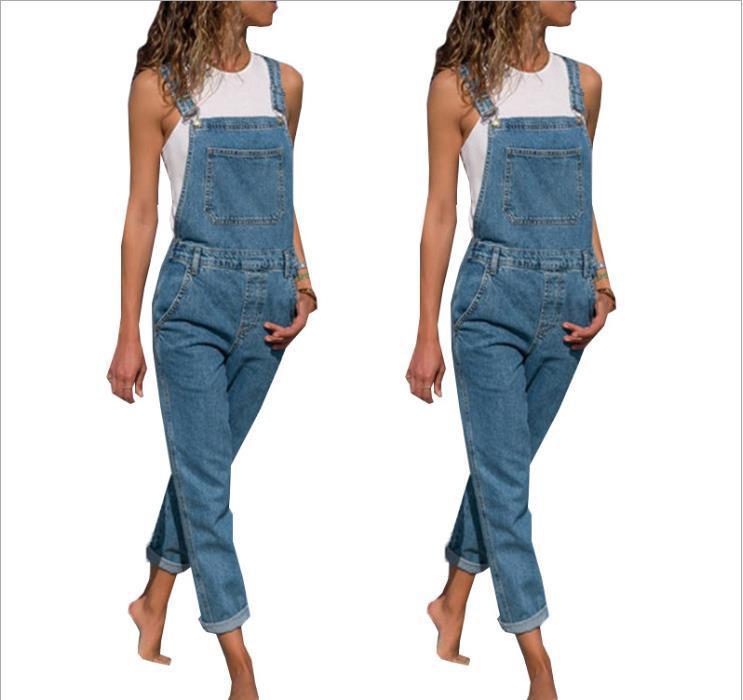 Andrea's™ | Denim-Overall - Vorder- und Rückansicht