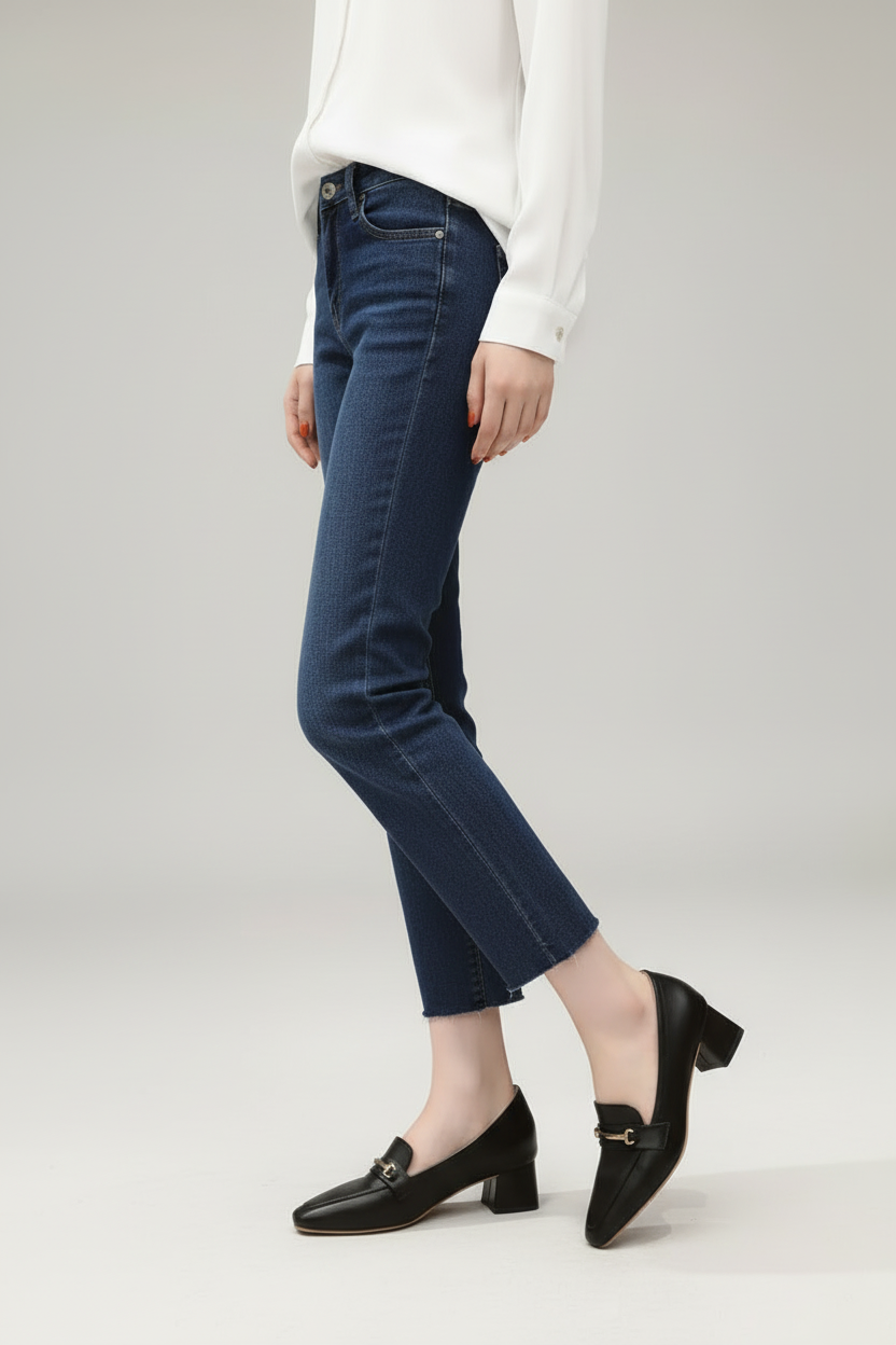 Elegante, von Andrea Serena und Pinterest inspirierte Loafer mit Absatz