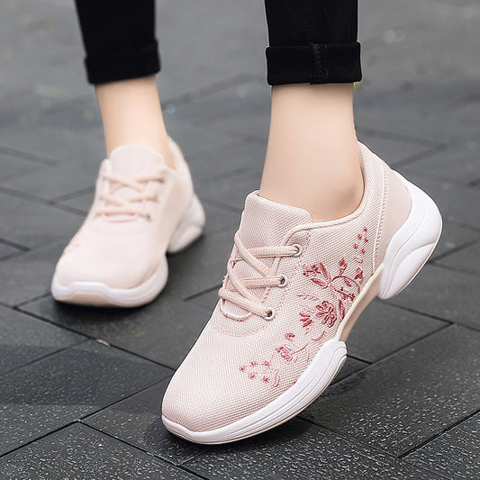 Atmungsaktive Andrea Serena Sneaker mit Blumenmuster und Mesh