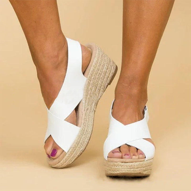 Andrea's™ | Sommerliche Viskose-Gummisandalen