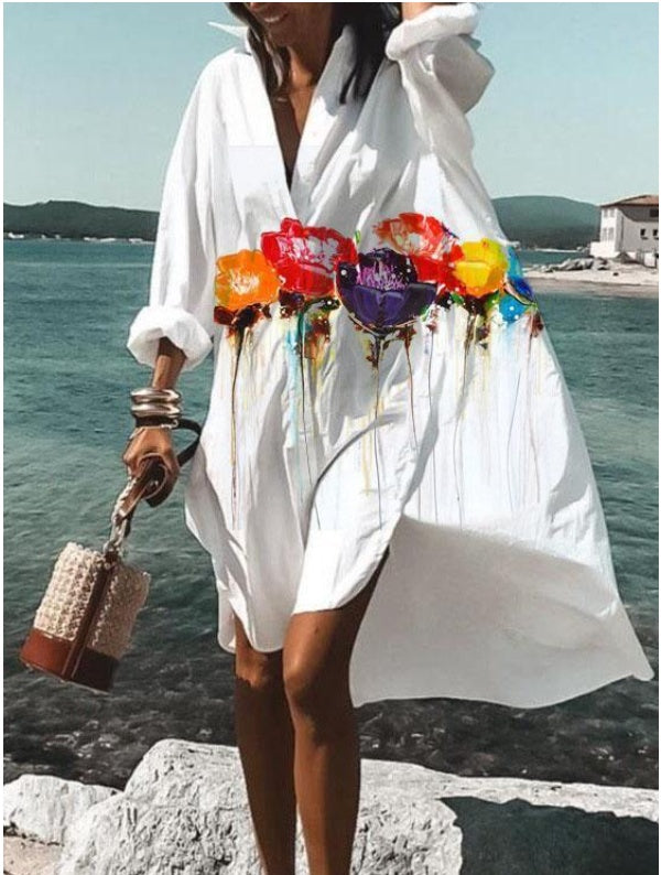 Andrea's™ | Sommerliches Hemd-Midikleid