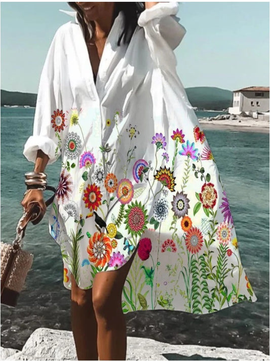 Andrea's™ | Sommerliches Hemd-Midikleid