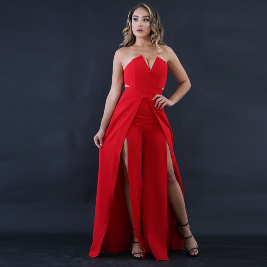 Andrea's™ |  Eleganter Jumpsuit mit weitem Bein