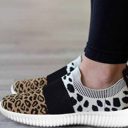 Leopard-Strick-Sneaker zum Hineinschlüpfen von Andrea Serena