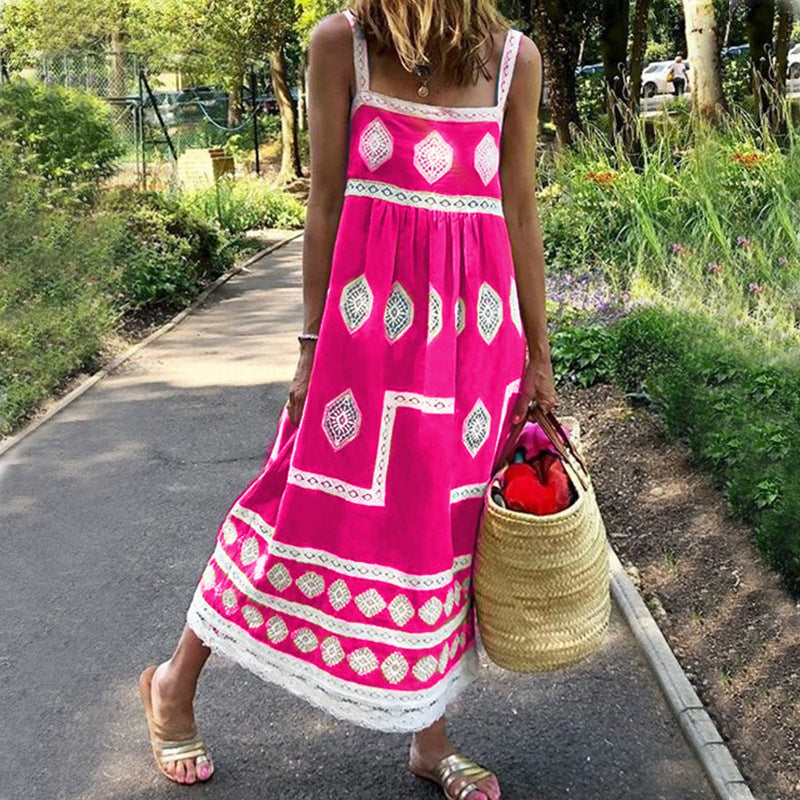 Andrea's™ | Ärmelloses Boho-Maxikleid