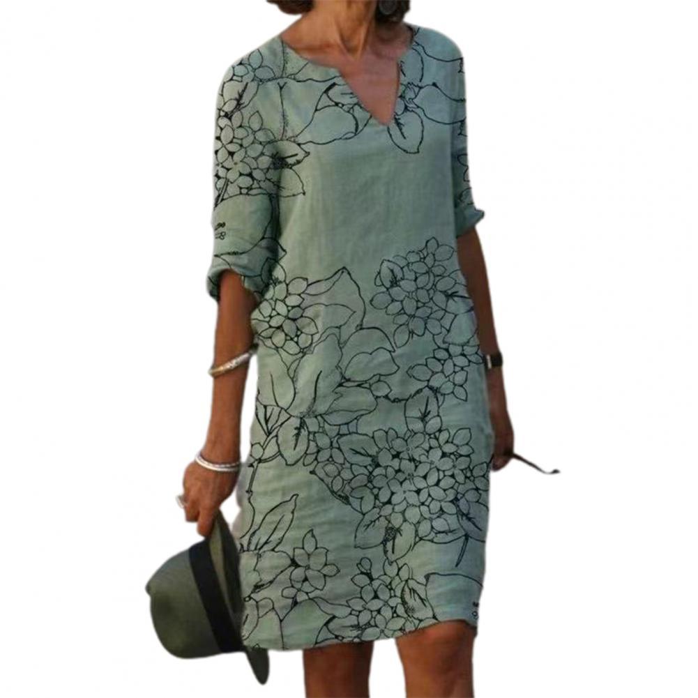 Andrea's™ | Bedrucktes, lässiges Minikleid mit lockerer Taille