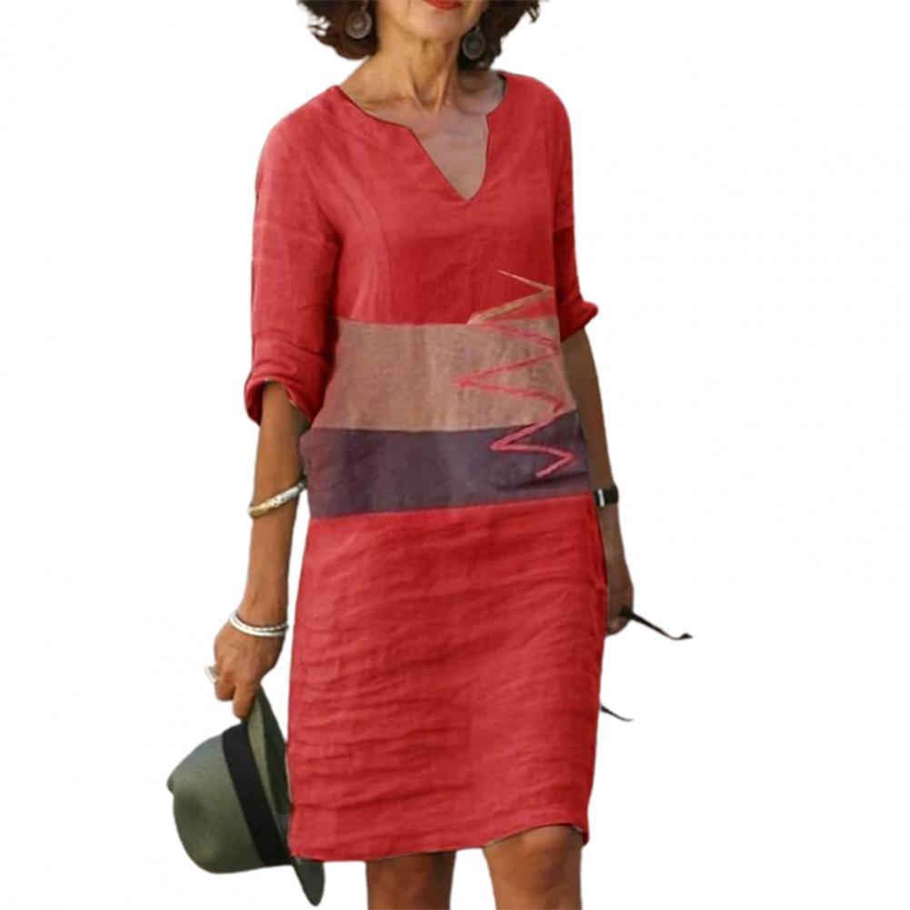 Andrea's™ | Bedrucktes, lässiges Minikleid mit lockerer Taille