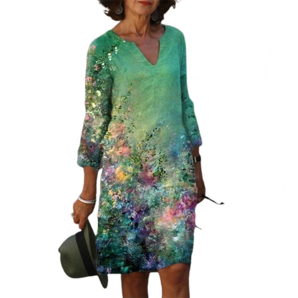 Andrea's™ | Bedrucktes, lässiges Minikleid mit lockerer Taille