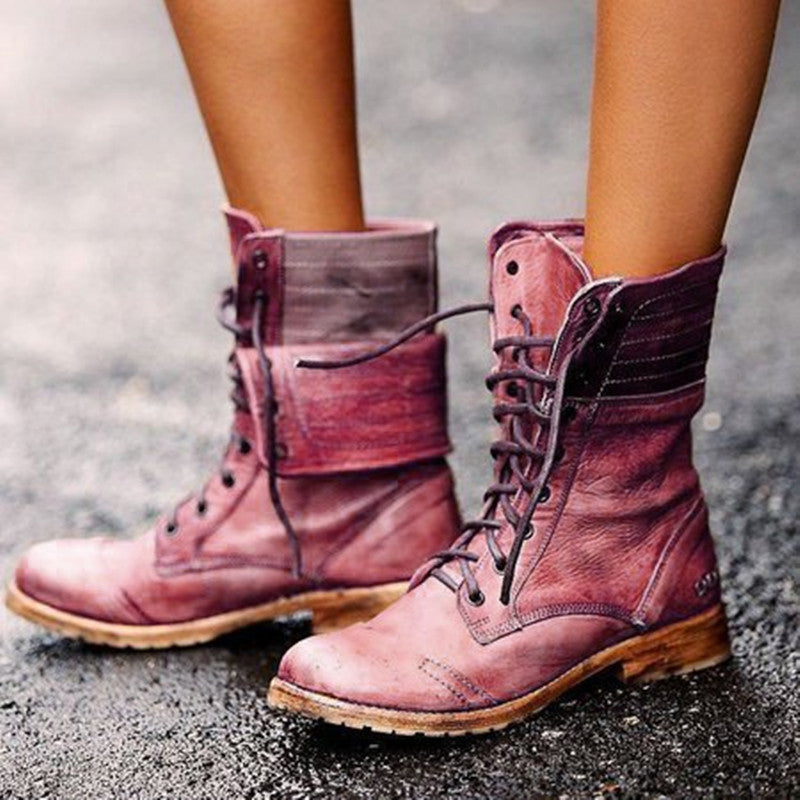 Andrea's™ | Martin-Stiefel mit Kreuzriemen