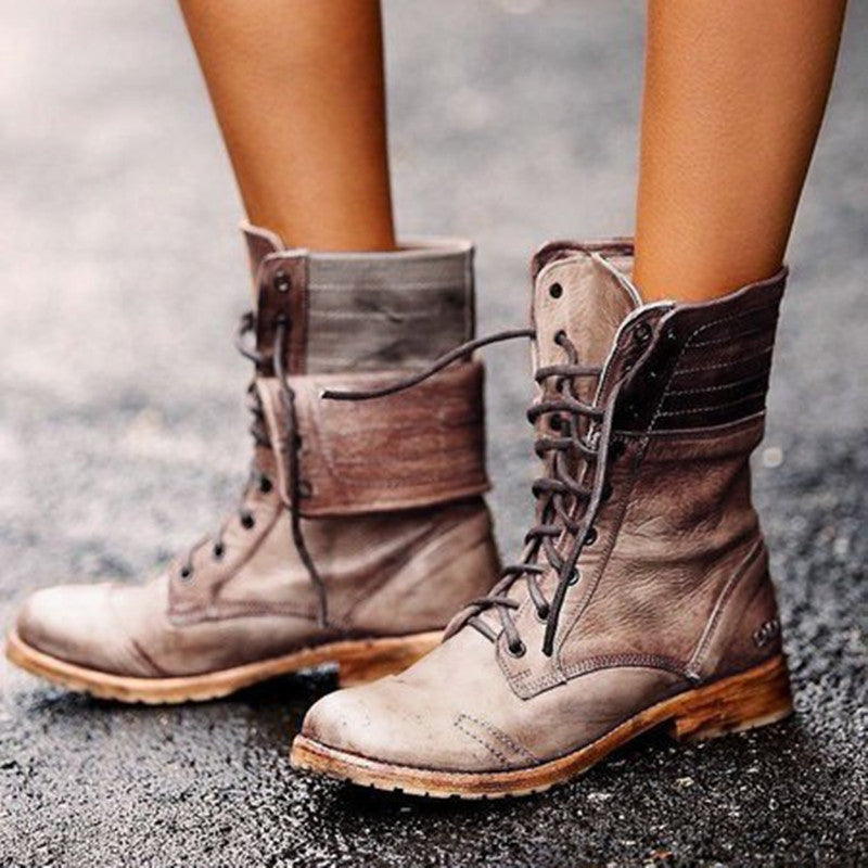 Andrea's™ | Martin-Stiefel mit Kreuzriemen