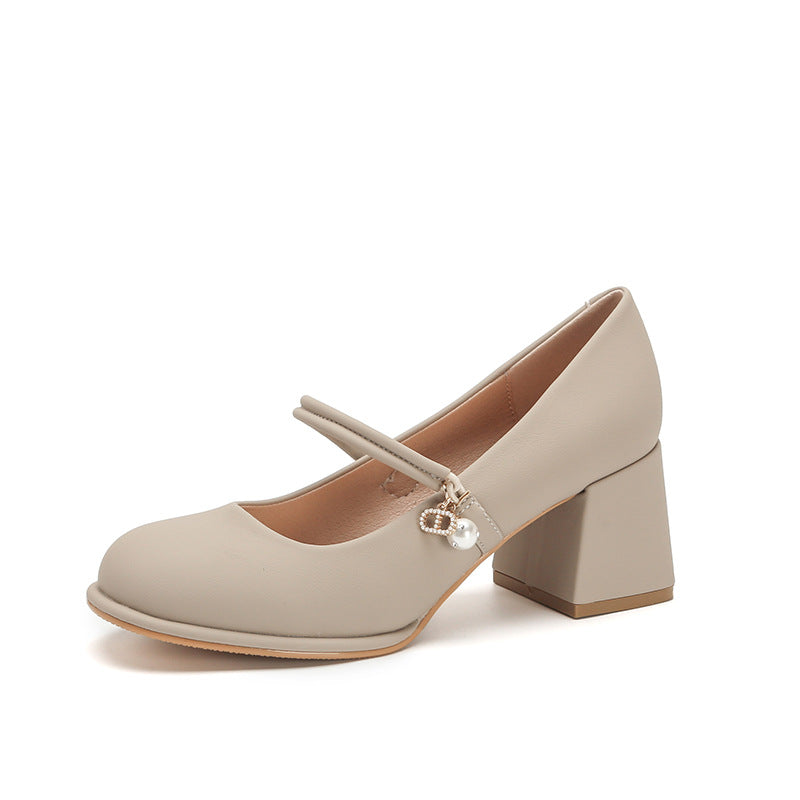 Elegante High Heels mit klobigem Absatz von Andrea Serena