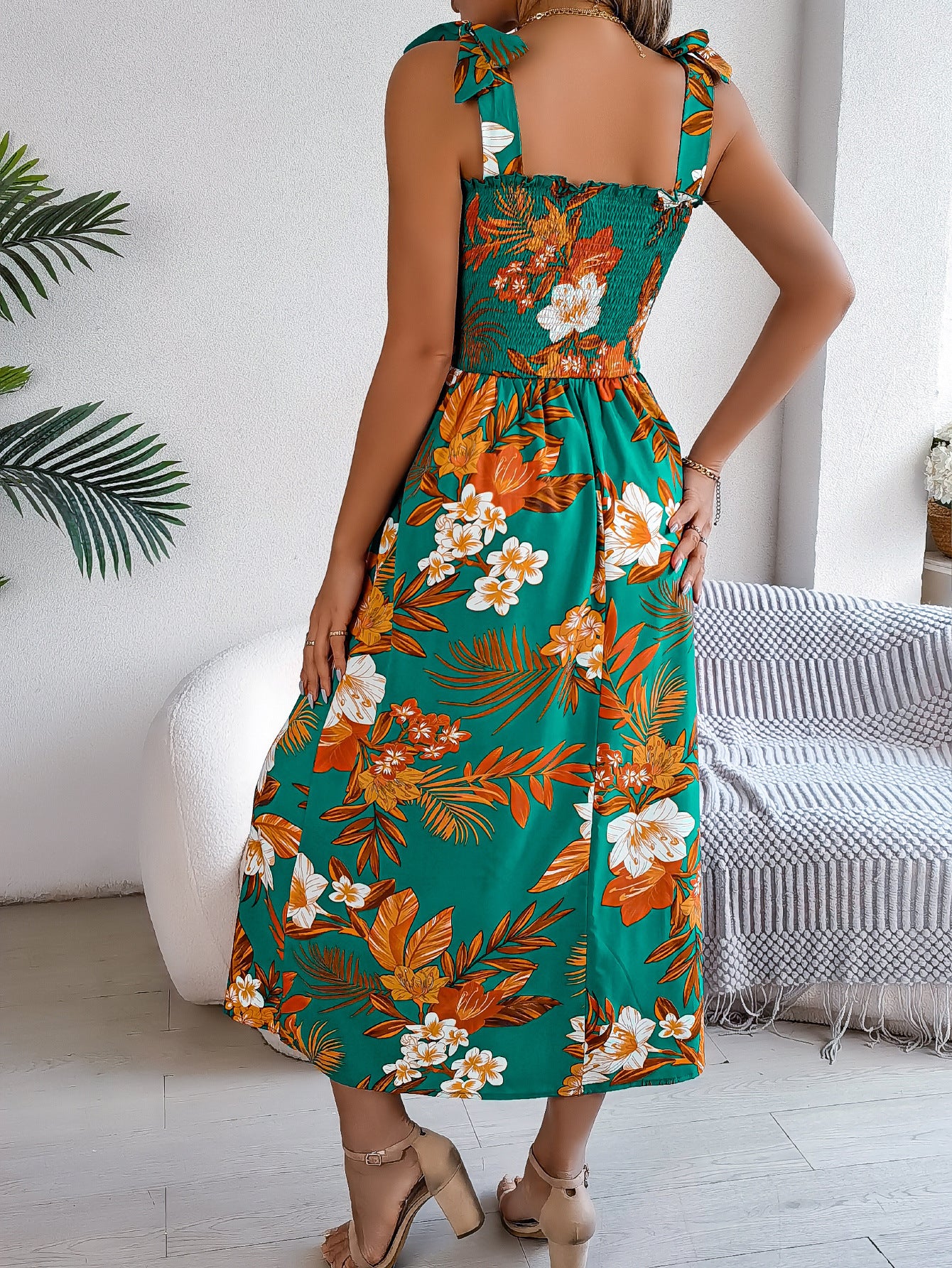 Andrea's™ | Geblümtes Midikleid
