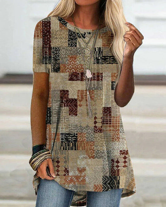 Andrea's™ | Kurzarm-t-shirt mit aufdruck