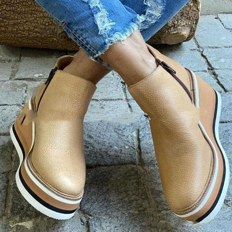 Andrea's™ | Flache Schuhe mit seitlichem Reißverschluss