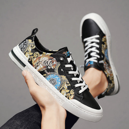 Handgefertigte Ledersneaker von Andrea Serena für Herren – Alltagslook