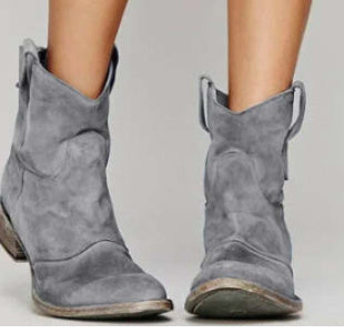 Andrea's™ | Damen-Martinstiefel mit niedrigem, eckigem Absatz