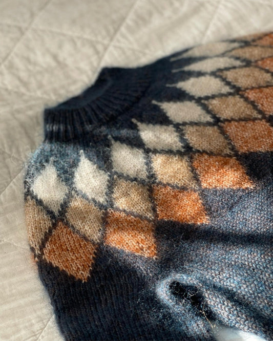 Andrea's™ | Pullover mit geometrischem Rauten-Jacquard