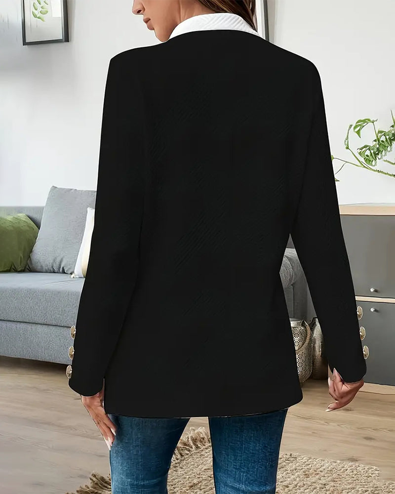 Andrea's™ | Mantel modisch Kontrastfarbe