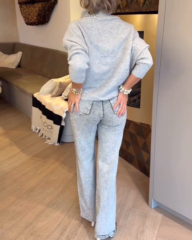 Andrea's™ | Pullover modisch Rollkragen vielseitig