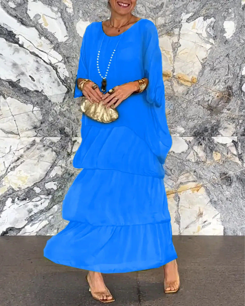 Andrea's™ | Bequemes Lagen-Maxikleid