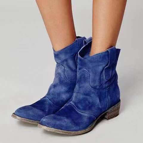 Andrea's™ | Damen-Martinstiefel mit niedrigem, eckigem Absatz