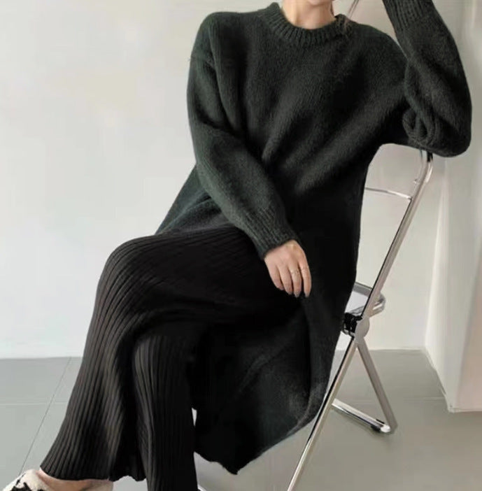 Andrea's™ | Gestricktes, gemütliches Kleid mit Seitenschlitz