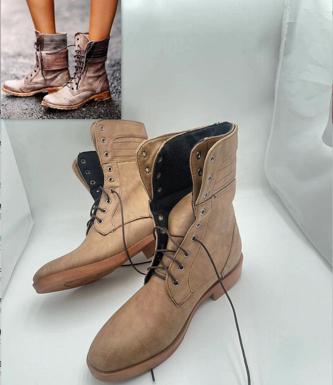 Andrea's™ | Martin-Stiefel mit Kreuzriemen