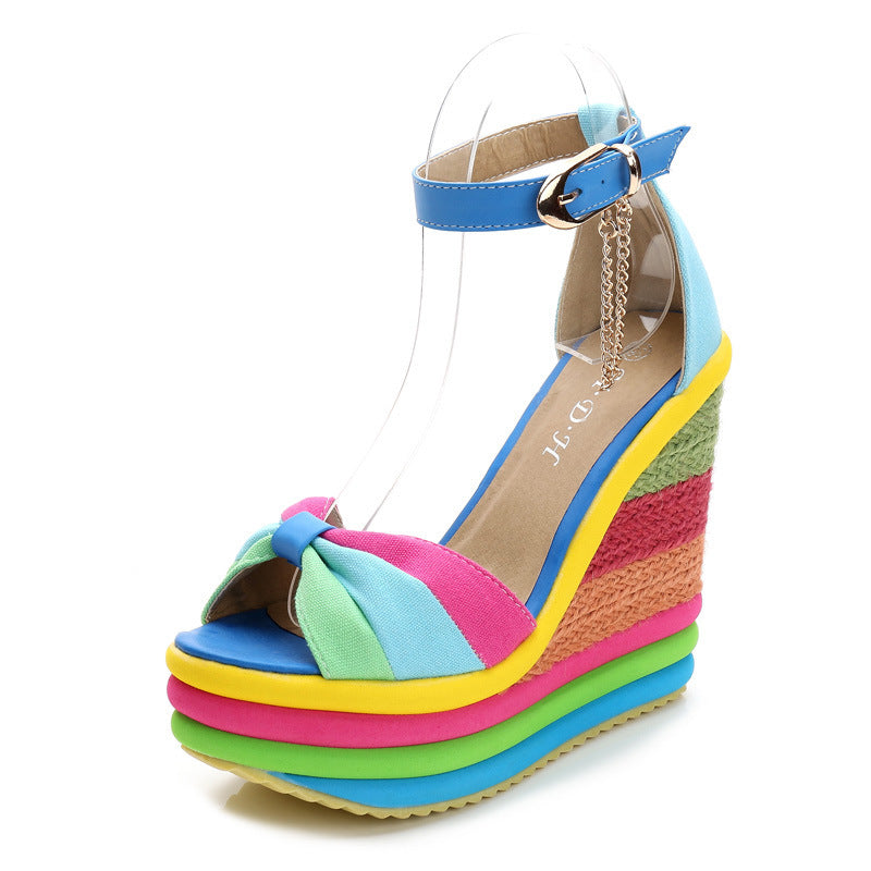 Andrea's™ | High Heel Keilsandalen