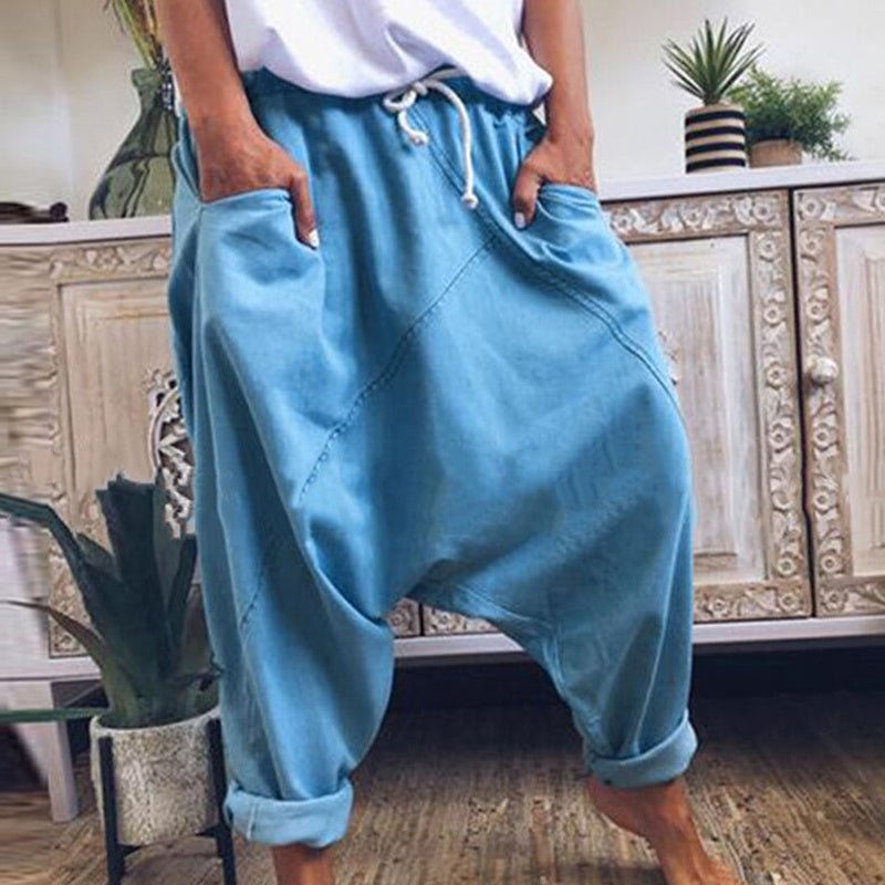 Andrea's™ | Weite Hose mit tiefem Schritt