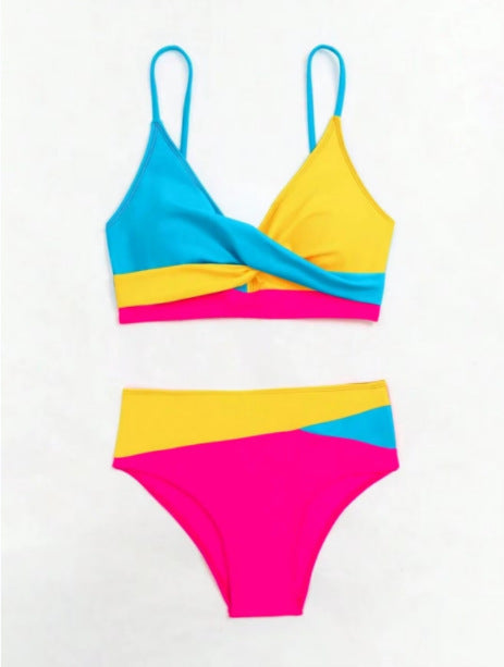 Andrea's™ | Bold Colorblock Crisscross Bikini Set