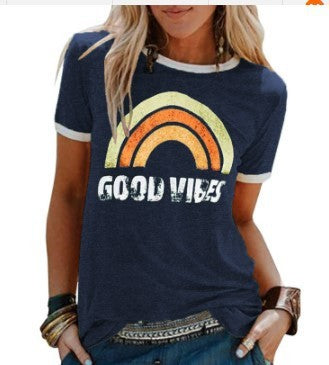 Andrea's™ | Kurzärmeliges T-Shirt mit Rundhalsausschnitt