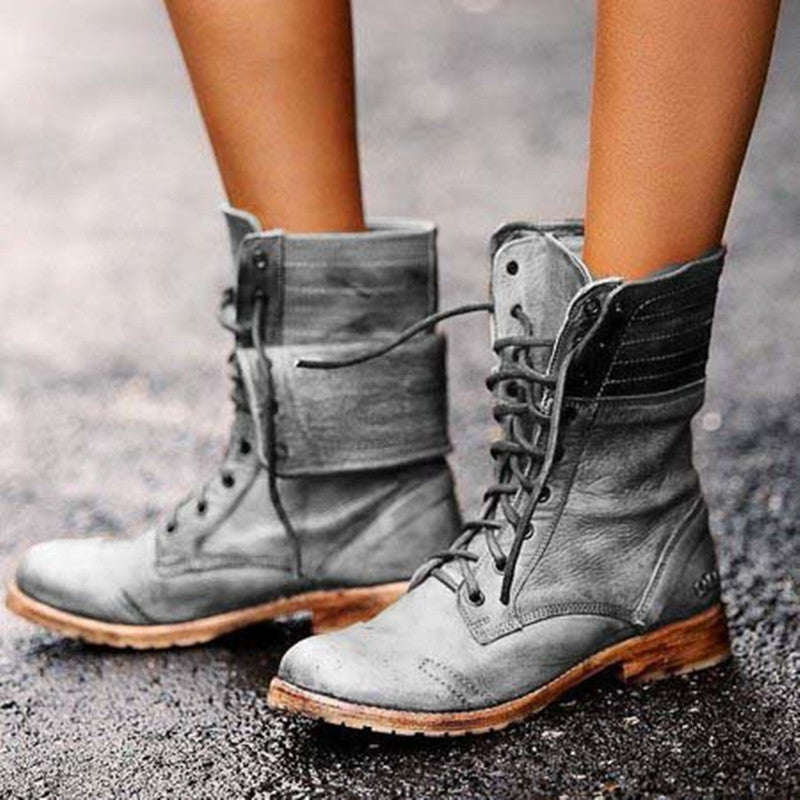 Andrea's™ | Martin-Stiefel mit Kreuzriemen