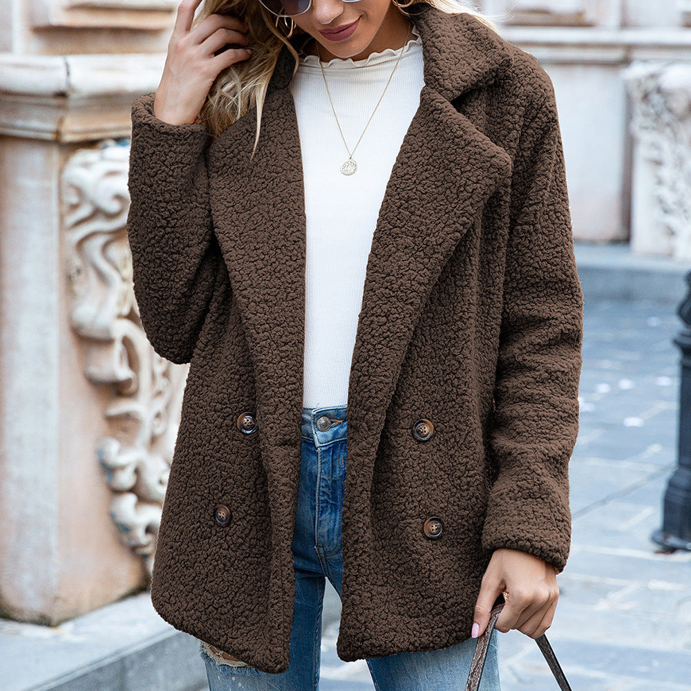 Andrea's™ | Flauschiger Wintermantel im lockeren Schnitt