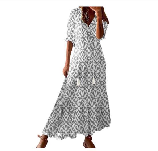 Andrea's™ | Boho-Kleid mit V-Ausschnitt
