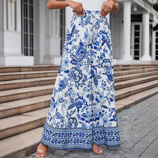 Andrea's™ | Bedruckte Hose mit weitem Bein