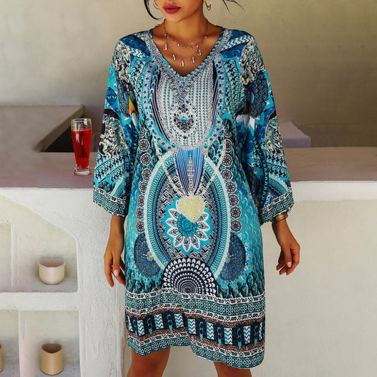 Andrea's™ | Boho-Kleid mit langen Ärmeln