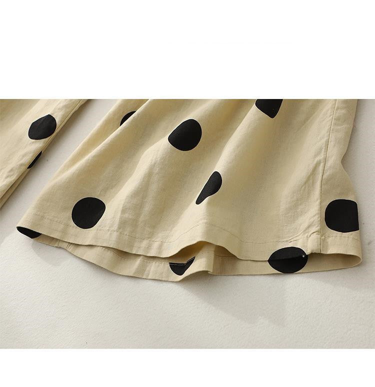 Andrea's™ | Bequeme, locker sitzende Hose mit Polka-Dots-Muster